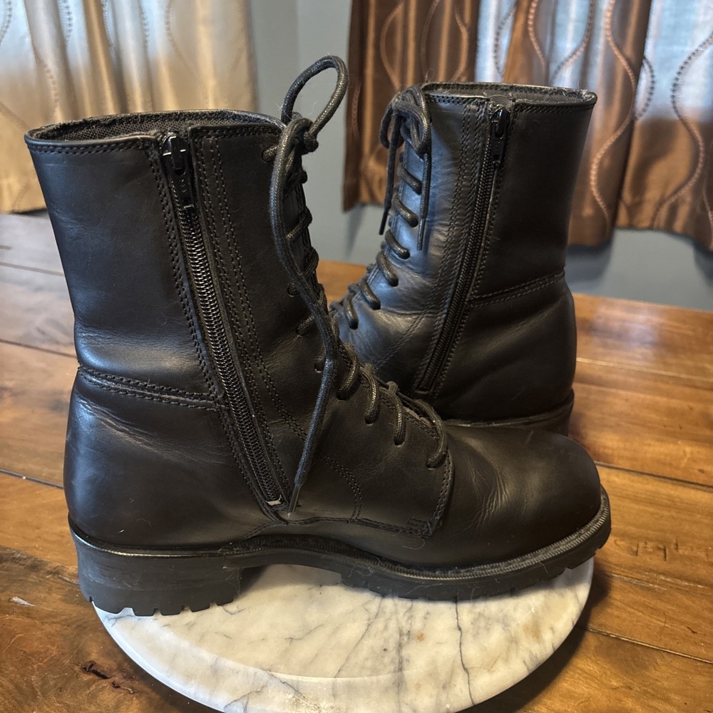 VTG Harley Davison Willie G Zip Up Motorcycle Boots Men Sz 8.5 EU 41.5 - Picture 8 of 10